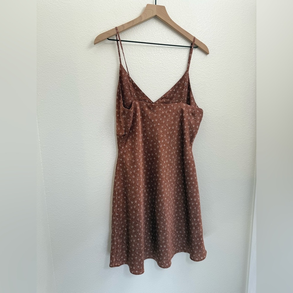 Abercrombie & Fitch Mini Dress Slip Style Silky Satin Large - Picture 4 of 10